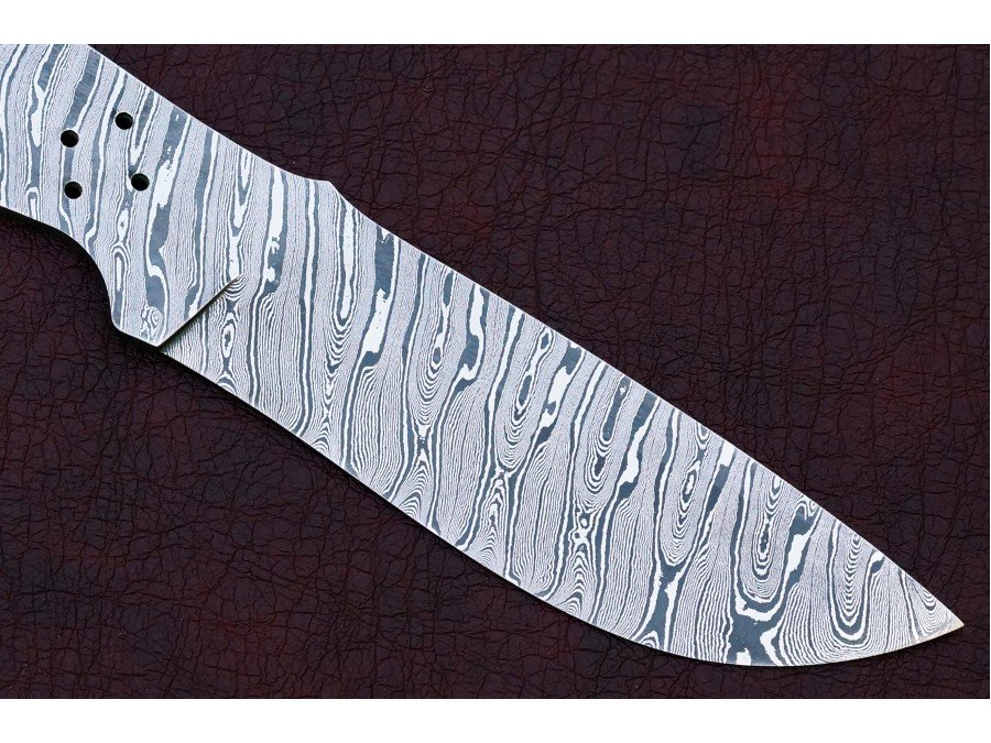 Custom Made Damascus Steel Hunting Knives Blade Blank