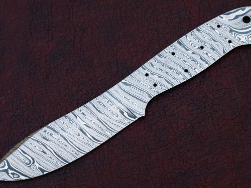 Custom Made Damascus Steel Hunting Knives Blade Blank