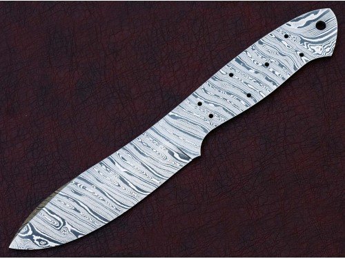 Custom Made Damascus Steel Hunting Knives Blade Blank