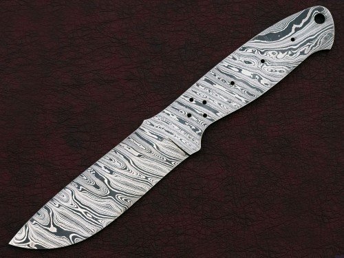 Custom Made Damascus Steel Hunting Knives Blade Blank