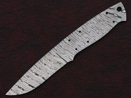 Custom Made Damascus Steel Hunting Knives Blade Blank