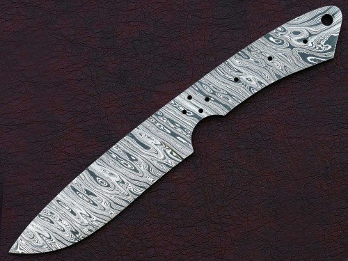 Custom Made Damascus Steel Hunting Knives Blade Blank