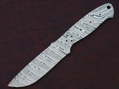 Custom Made Damascus Steel Hunting Knives Blade Blank