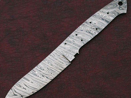 Custom Made Damascus Steel Hunting Knives Blade Blank