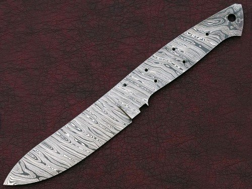 Custom Made Damascus Steel Hunting Knives Blade Blank