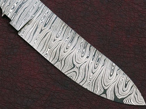 Custom Made Damascus Steel Hunting Knives Blade Blank