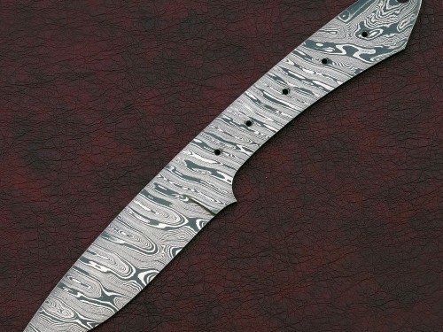 Custom Made Damascus Steel Hunting Knives Blade Blank