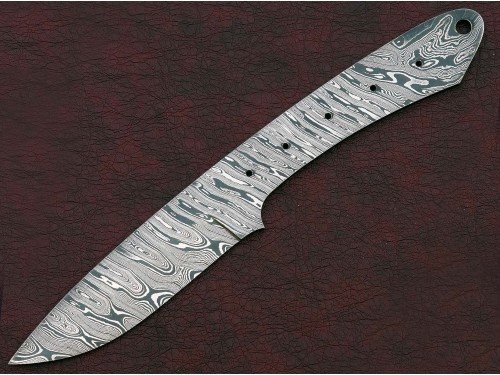Custom Made Damascus Steel Hunting Knives Blade Blank