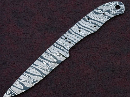 Custom Made Damascus Steel Hunting Knives Blade Blank