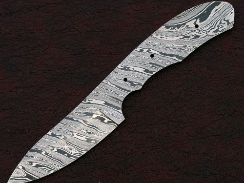 Custom Made Damascus Steel Hunting Knives Blade Blank