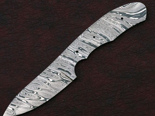 Custom Made Damascus Steel Hunting Knives Blade Blank
