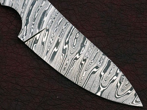 Custom Made Damascus Steel Hunting Knives Blade Blank