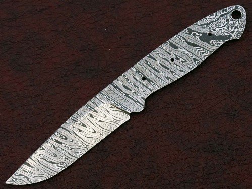Custom Made Damascus Steel Hunting Knives Blade Blank