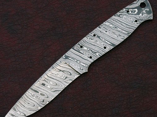Custom Made Damascus Steel Hunting Knives Blade Blank