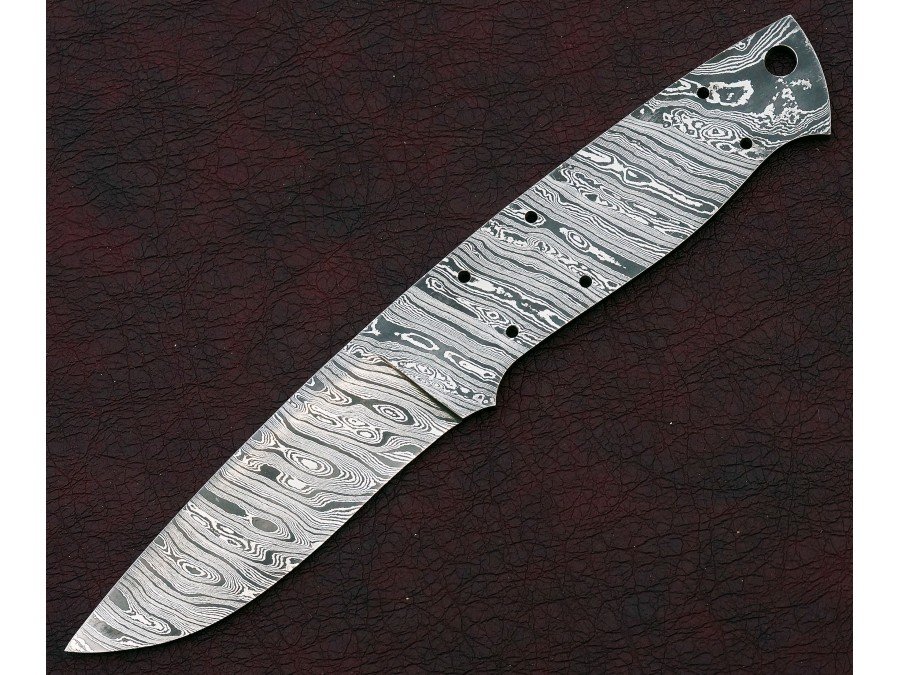 Custom Made Damascus Steel Hunting Knives Blade Blank