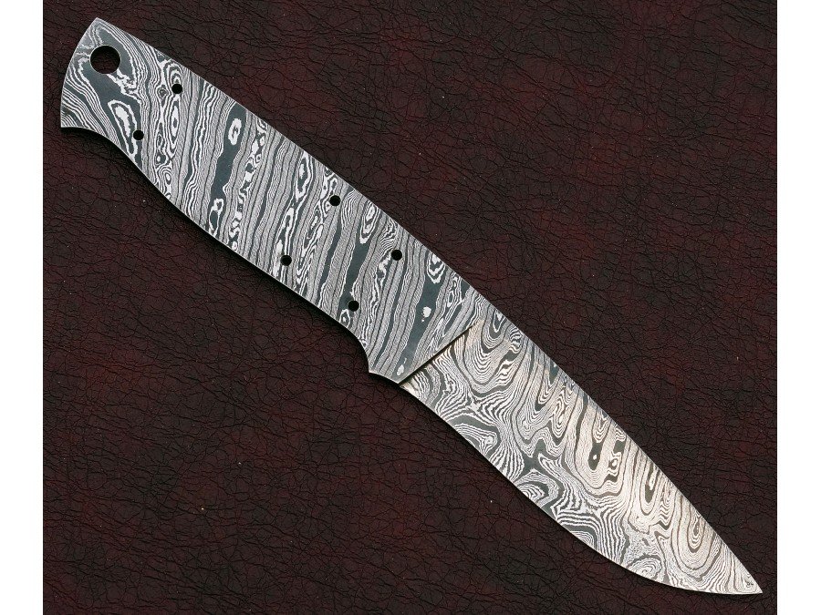 Custom Made Damascus Steel Hunting Knives Blade Blank