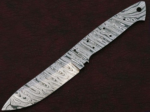 Custom Made Damascus Steel Hunting Knives Blade Blank