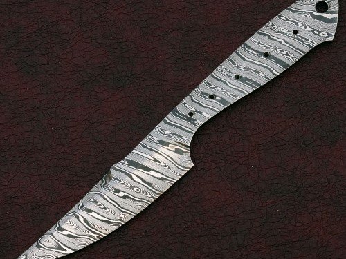Custom Made Damascus Steel Hunting Knives Blade Blank
