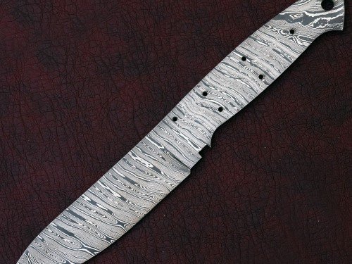 Custom Made Damascus Steel Hunting Knives Blade Blank