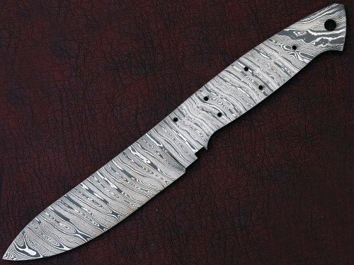 Custom Made Damascus Steel Hunting Knives Blade Blank