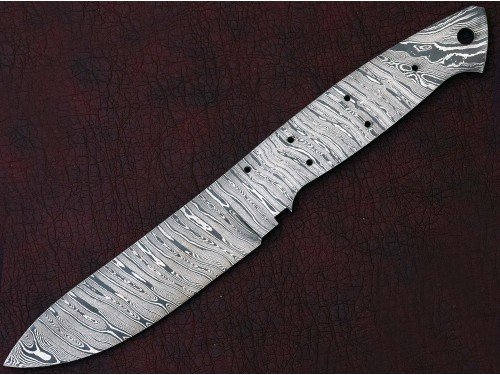 Custom Made Damascus Steel Hunting Knives Blade Blank