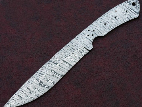 Custom Made Damascus Steel Hunting Knives Blade Blank