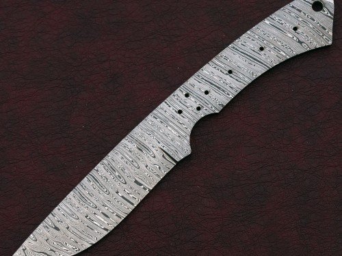 Custom Made Damascus Steel Hunting Knives Blade Blank