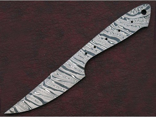 Custom Made Damascus Steel Hunting Knives Blade Blank
