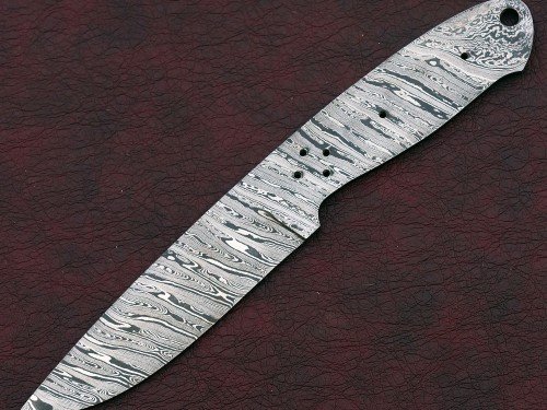 Custom Made Damascus Steel Hunting Knives Blade Blank