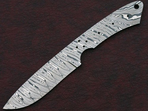 Custom Made Damascus Steel Hunting Knives Blade Blank