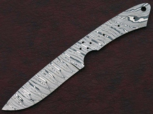 Custom Made Damascus Steel Hunting Knives Blade Blank