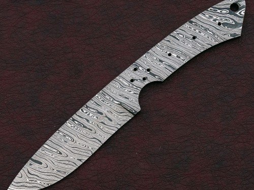 Custom Made Damascus Steel Hunting Knives Blade Blank