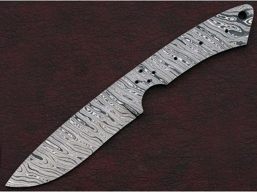 Custom Made Damascus Steel Hunting Knives Blade Blank