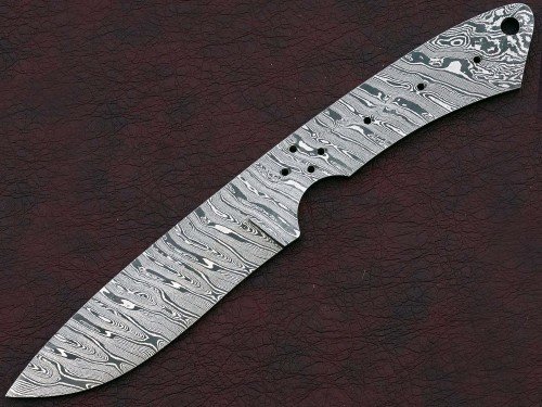 Custom Made Damascus Steel Hunting Knives Blade Blank