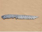 Custom made Damascus Steel Modified Sub Hilt Fighter Bowie Knife Blade Blank Custom made Damascus Steel Modified Sub Hilt Fighter Bowie Knife Blade Blank