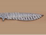 Custom made Damascus Steel Sub Hilt Recurve Bowie Knife Blade Blank Custom made Damascus Steel Sub Hilt Recurve Bowie Knife Blade Blank