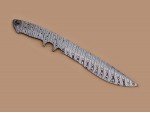 Custom made Damascus Steel Sub Hilt Recurve Bowie Knife Blade Blank Custom made Damascus Steel Sub Hilt Recurve Bowie Knife Blade Blank