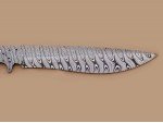 Custom made Damascus Steel Sub Hilt Recurve Bowie Knife Blade Blank Custom made Damascus Steel Sub Hilt Recurve Bowie Knife Blade Blank