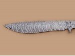 Custom made Damascus Steel Sub Hilt Recurve Bowie Knife Blade Blank Custom made Damascus Steel Sub Hilt Recurve Bowie Knife Blade Blank