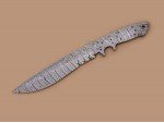 Custom made Damascus Steel Sub Hilt Recurve Bowie Knife Blade Blank Custom made Damascus Steel Sub Hilt Recurve Bowie Knife Blade Blank
