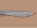 Custom made Damascus Steel Sub Hilt Recurve Bowie Knife Blade Blank Custom made Damascus Steel Sub Hilt Recurve Bowie Knife Blade Blank