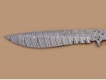 Custom made Damascus Steel Sub Hilt Recurve Bowie Knife Blade Blank Custom made Damascus Steel Sub Hilt Recurve Bowie Knife Blade Blank