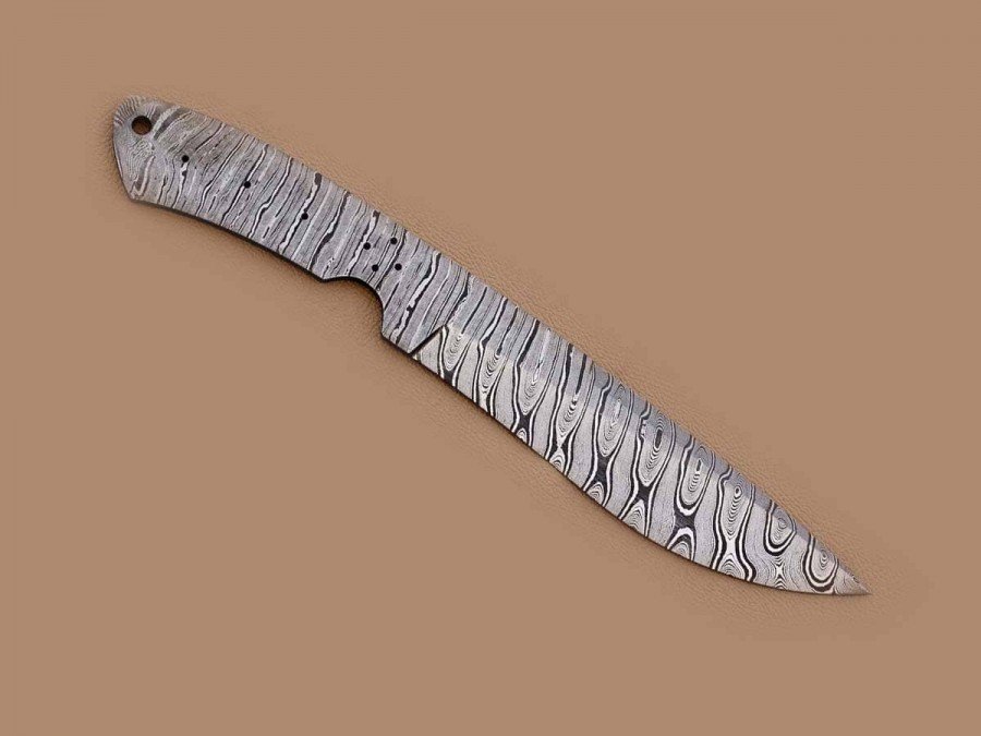 Custom made Damascus Steel Modified Sub Hilt Fighter Bowie Knife Blade Blank Custom made Damascus Steel Modified Sub Hilt Fighter Bowie Knife Blade Blank