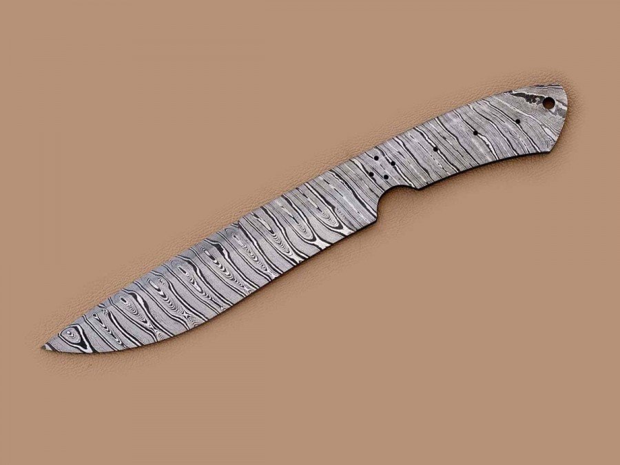 Custom made Damascus Steel Modified Sub Hilt Fighter Bowie Knife Blade Blank Custom made Damascus Steel Modified Sub Hilt Fighter Bowie Knife Blade Blank