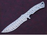 Custom Made Damascus Steel Tactical BOWIE Knife Blade Blank Custom Made Damascus Steel Tactical BOWIE Knife Blade Blank
