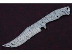 Custom Made Damascus Steel Tactical BOWIE Knife Blade Blank Custom Made Damascus Steel Tactical BOWIE Knife Blade Blank