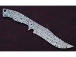 Custom Made Damascus Steel Tactical BOWIE Knife Blade Blank Custom Made Damascus Steel Tactical BOWIE Knife Blade Blank