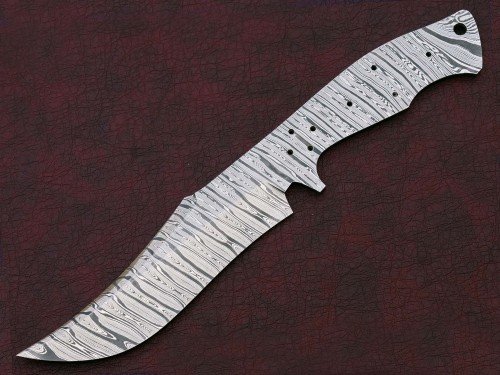 Custom Made Damascus Steel Tactical BOWIE Knife Blade Blank