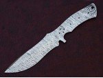 Custom Made Damascus Steel Tactical BOWIE Knife Blade Blank Custom Made Damascus Steel Tactical BOWIE Knife Blade Blank