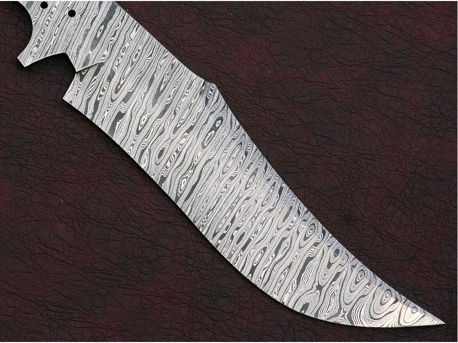 Custom Made Damascus Steel Tactical BOWIE Knife Blade Blank
